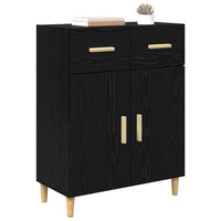 Credenza Rovere nero 34 x 69.5 x 89 cm Legno multistrato 880672