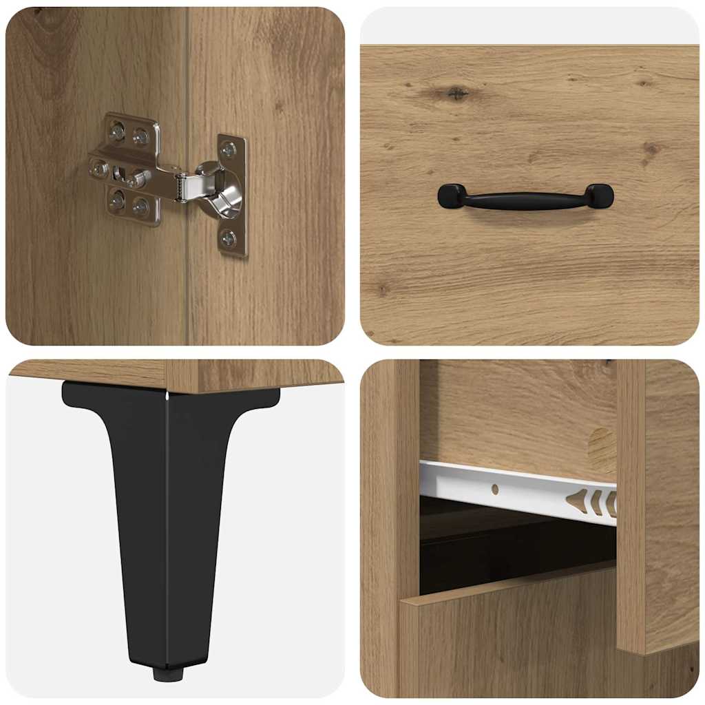 Credenza rovere artigianale 34 x 69.5 x 90 cm Legno multistrato 880680