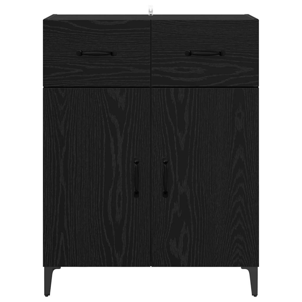 Credenza Rovere nero 34 x 69.5 x 90 cm Legno multistrato 880681