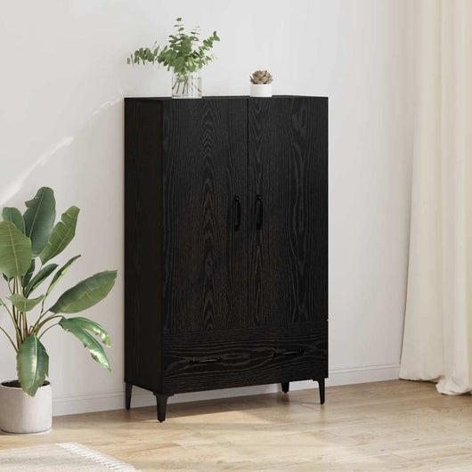 Credenza con cassetto Rovere Nero 70 x 31 x 115 cm 880700