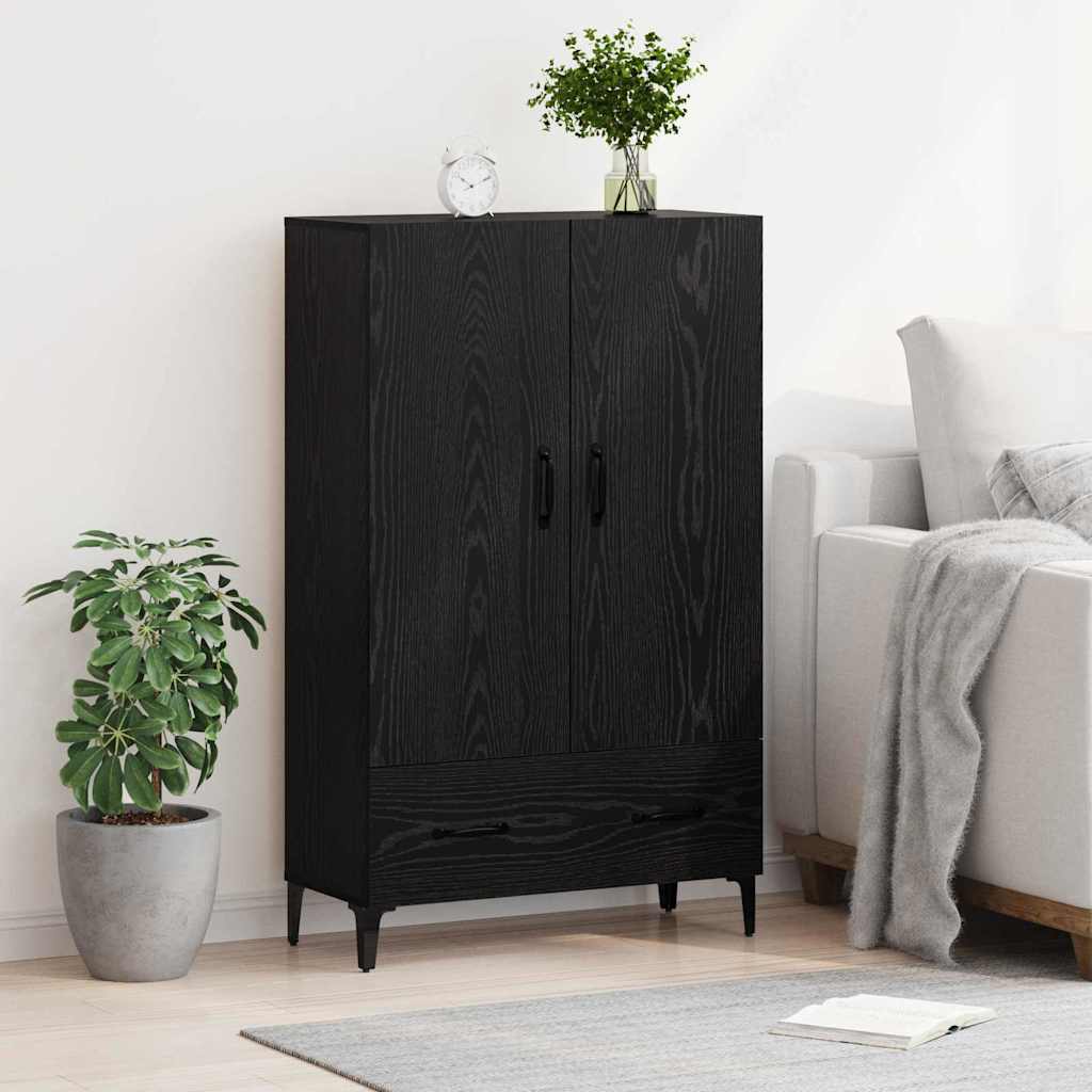 Credenza con cassetto Rovere Nero 70 x 31 x 115 cm 880700