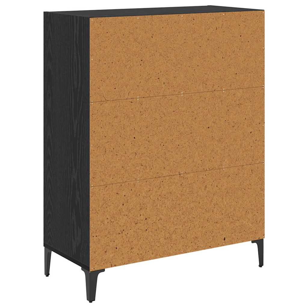 Credenza Rovere nero 32.5 x 69.5 x 90 cm Legno multistrato 880712