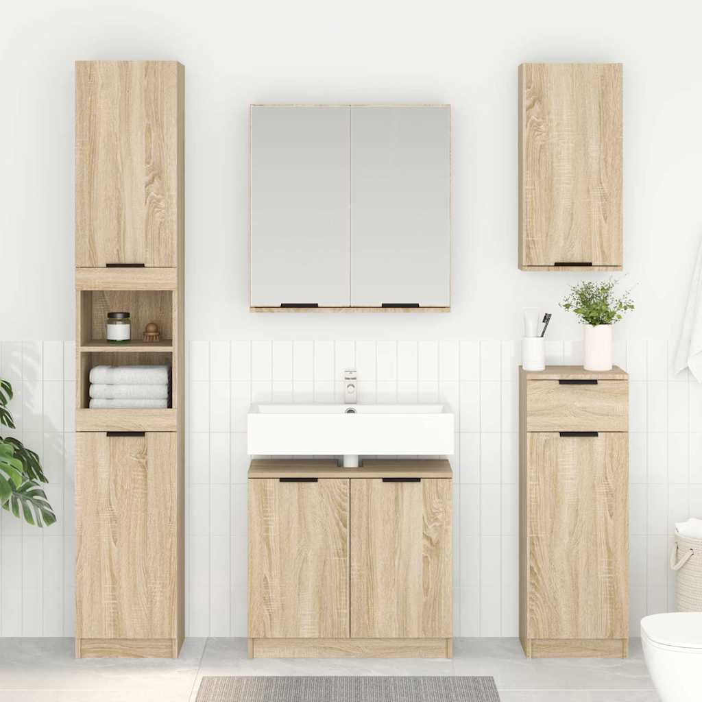 Mobile da Bagno con porta Rovere Sonoma 64,5 x 33,5 x 59 cm 880739