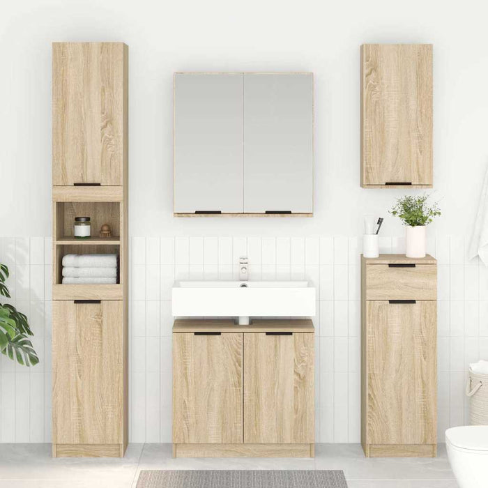 Mobile da Bagno con porta Rovere Sonoma 64,5 x 33,5 x 59 cm 880739