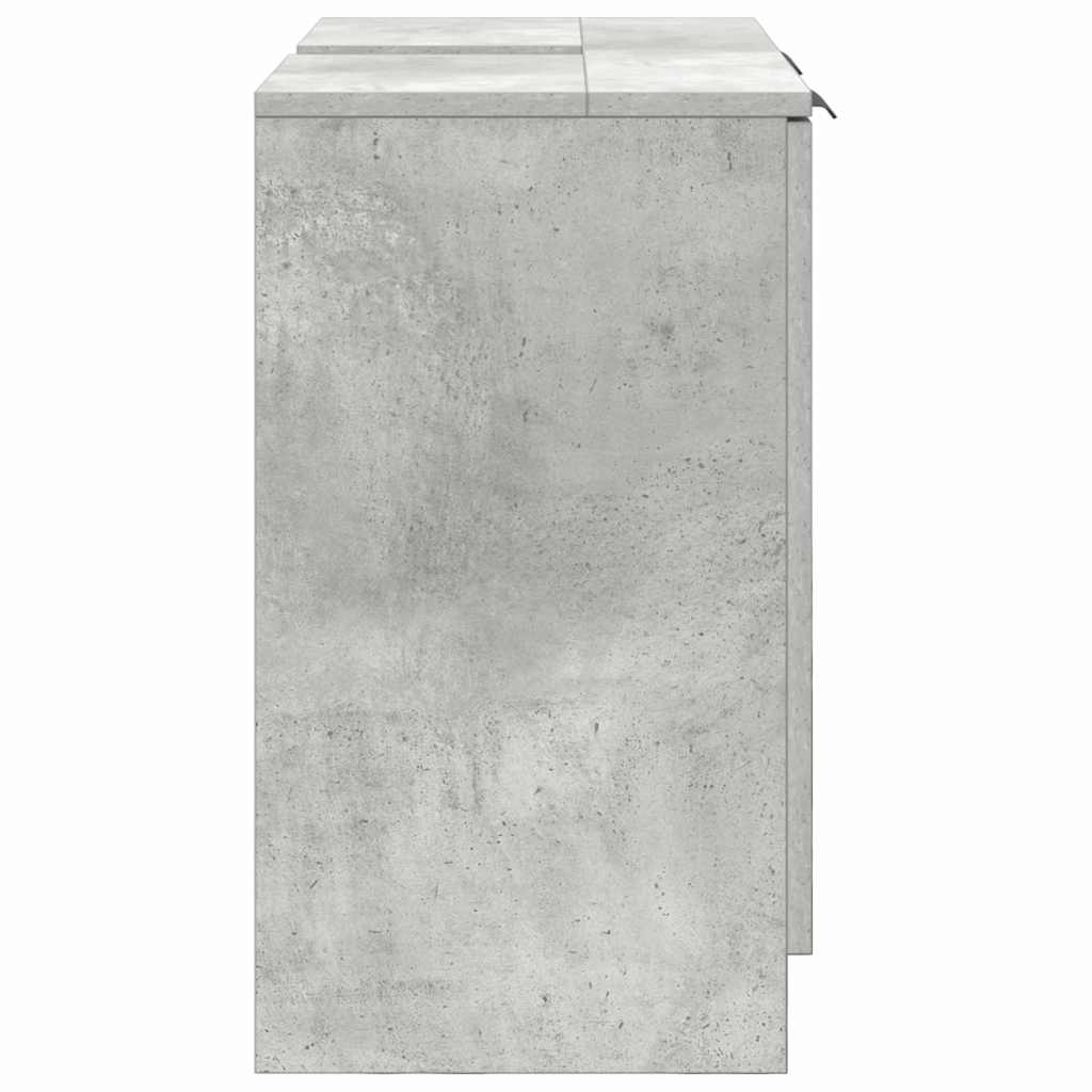 Mobile da Bagno con porta Grigio cemento 64,5 x 33,5 x 59 cm 880740