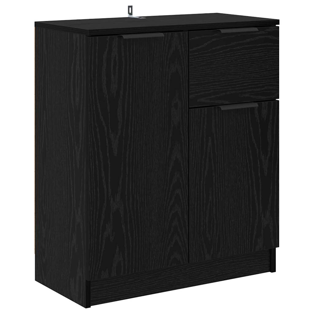 Credenza Rovere nero 60 x 30 x 70 cm Legno multistrato 880775