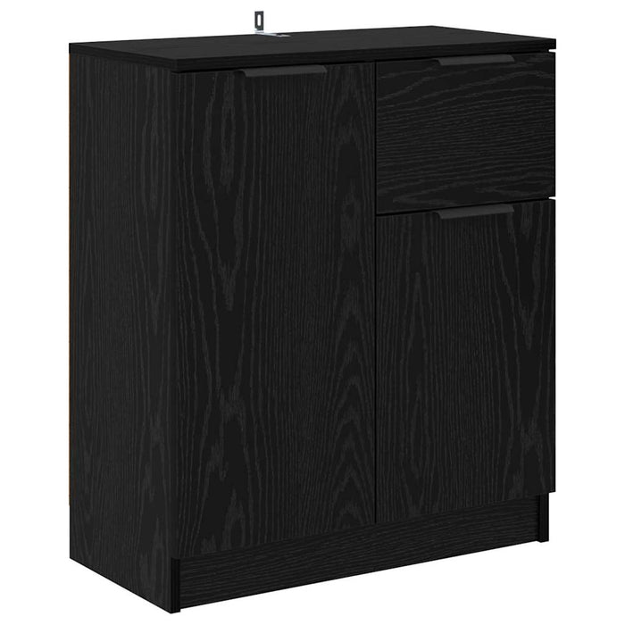 Credenza Rovere nero 60 x 30 x 70 cm Legno multistrato 880775
