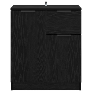 Credenza Rovere nero 60 x 30 x 70 cm Legno multistrato 880775