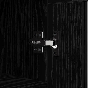 Credenza Rovere Nero 69,5 x 34 x 90 cm Legno multistrato 880823