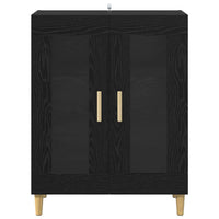 Credenza Rovere Nero 69,5 x 34 x 90 cm Legno multistrato 880823
