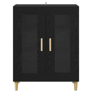 Credenza Rovere Nero 69,5 x 34 x 90 cm Legno multistrato 880823