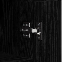 Credenza Rovere Nero 69,5 x 34 x 90 cm 880826