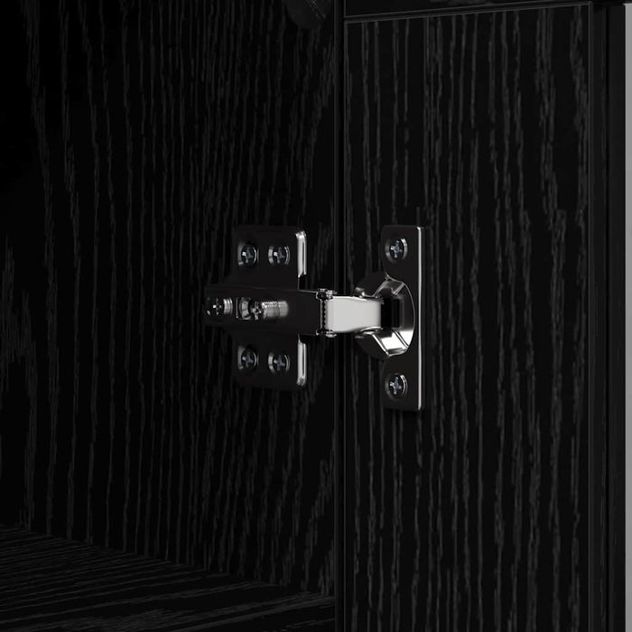 Credenza Rovere Nero 69,5 x 34 x 90 cm 880826