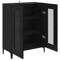 Credenza Rovere Nero 69,5 x 34 x 90 cm 880826