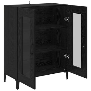 Credenza Rovere Nero 69,5 x 34 x 90 cm 880826