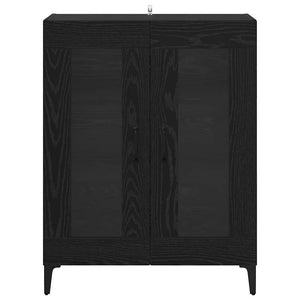 Credenza Rovere Nero 69,5 x 34 x 90 cm 880826