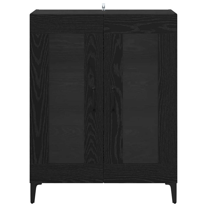 Credenza Rovere Nero 69,5 x 34 x 90 cm 880826