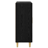 Credenza Rovere Nero 69,5 x 34 x 90 cm Legno multistrato 880835
