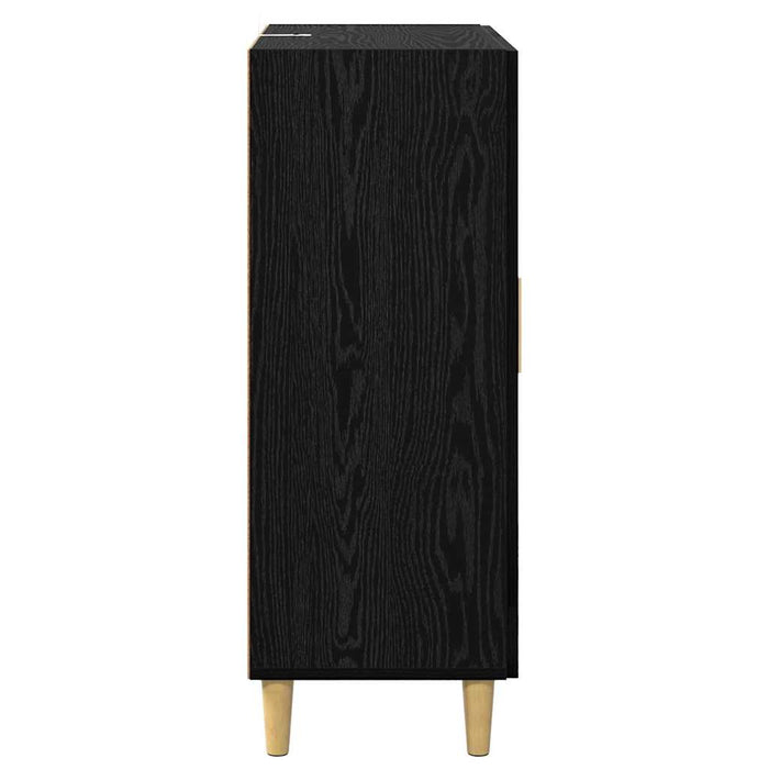 Credenza Rovere Nero 69,5 x 34 x 90 cm Legno multistrato 880835