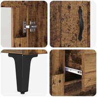 Credenza con cassetto Legno vecchio 69,5 x 34 x 90 cm 880842