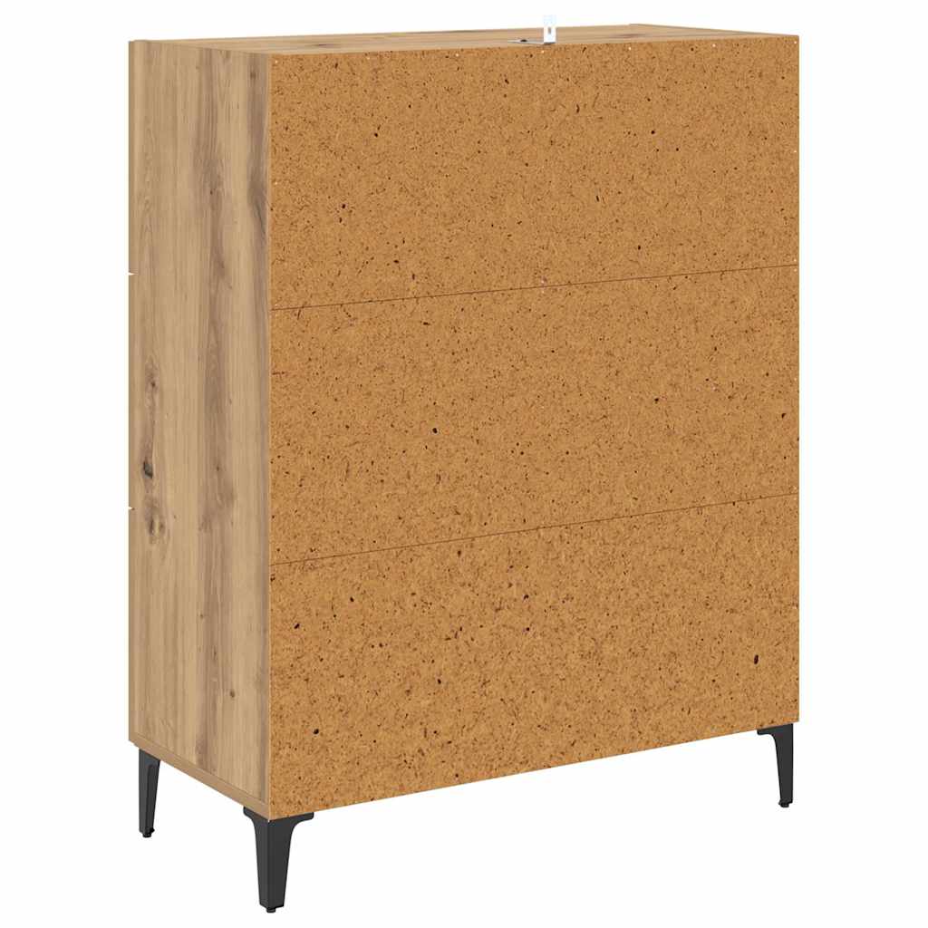 Credenza con cassetto Rovere artigianale 69,5 x 34 x 90 cm 880843