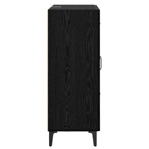 Credenza con Cassetto-Buffet-Armadio da cucina Rovere Nero 69,5 x 34 x 90 cm 377339
