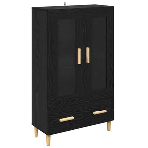 Credenza Rovere Nero 70 x 31 x 115 cm Legno multistrato 880853