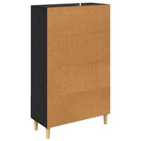 Credenza Rovere Nero 70 x 31 x 115 cm Legno multistrato 880853