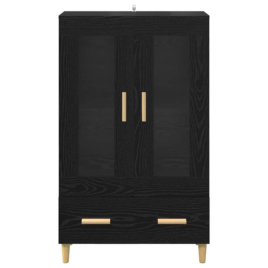 Credenza Rovere Nero 70 x 31 x 115 cm Legno multistrato 880853
