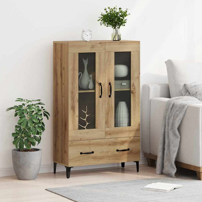 Credenza con cassetto Rovere artigianale 70 x 31 x 115 cm 880861