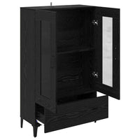 Credenza con cassetto Rovere Nero 70 x 31 x 115 cm 880862