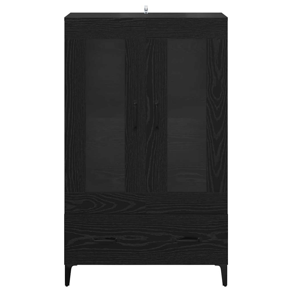 Credenza con cassetto Rovere Nero 70 x 31 x 115 cm 880862