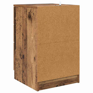 Armadio da Notte con cassetto Legno vecchio 40 x 40 x 63 cm 880914