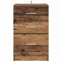 Armadio da Notte con cassetto Legno vecchio 40 x 40 x 63 cm 880914