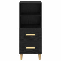 Credenza Rovere nero 34 x 34,5 x 90 cm Legno multistrato 880945