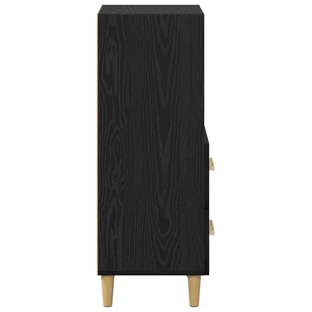 Credenza Rovere nero 34 x 34,5 x 90 cm Legno multistrato 880945