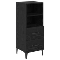 Credenza Rovere nero 34 x 34.5 x 90 cm Legno multistrato 880954