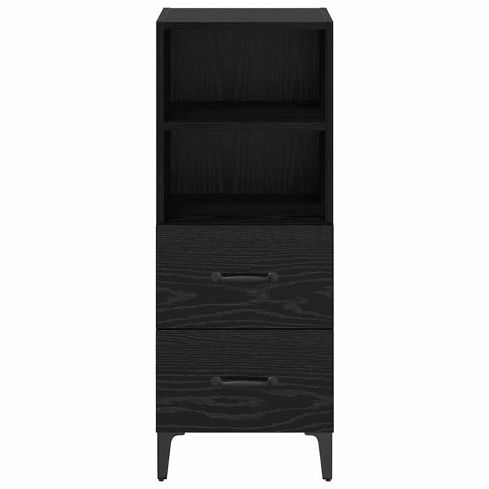 Credenza Rovere nero 34 x 34.5 x 90 cm Legno multistrato 880954
