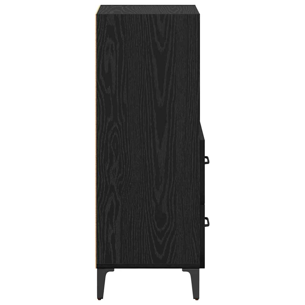 Credenza Rovere nero 34 x 34.5 x 90 cm Legno multistrato 880954