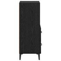 Credenza Rovere nero 34 x 34.5 x 90 cm Legno multistrato 880954