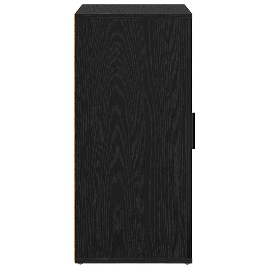 Credenza-Buffet-Armadio da cucina Rovere nero 40 x 33 x 70 cm Legno multistrato 159569