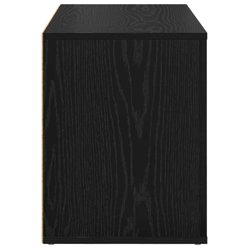 Scarpiera Rovere nero 75 x 35 x 45 cm Legno multistrato 881017