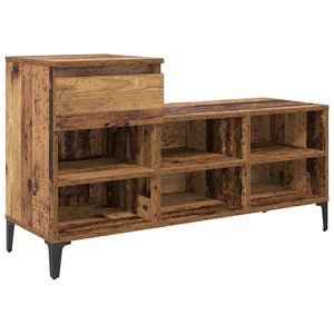 Mobile per scarpe con cassetto Legno vecchio 102 x 36 x 60 cm 881042