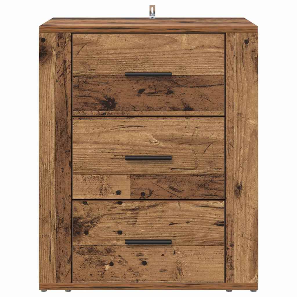 Armadio da Notte con cassetto Legno vecchio 50 x 36 x 60 cm 881060