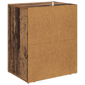 Armadio da Notte con cassetto Legno vecchio 50 x 36 x 60 cm 881078