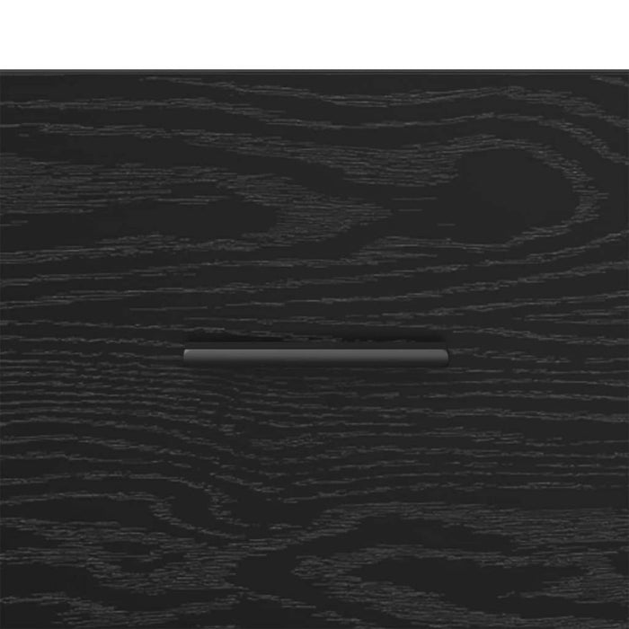 Armadio da Notte Rovere nero 50 x 36 x 60 cm Legno multistrato 881080