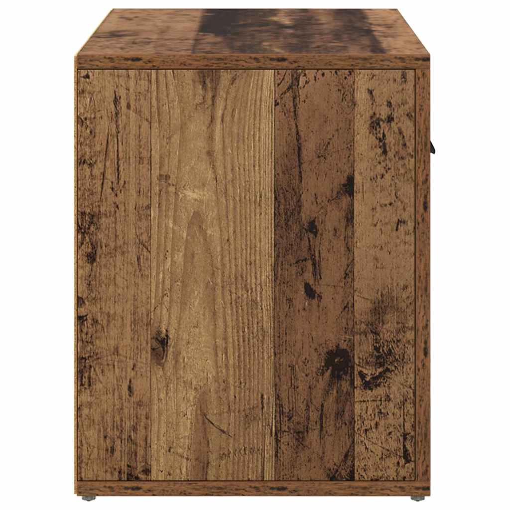Armadio da Notte con cassetto Legno vecchio 60 x 36 x 45 cm 881087