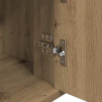 Credenza-Buffet-Armadio da cucina rovere artigianale 80 x 30 x 60 cm Legno multistrato