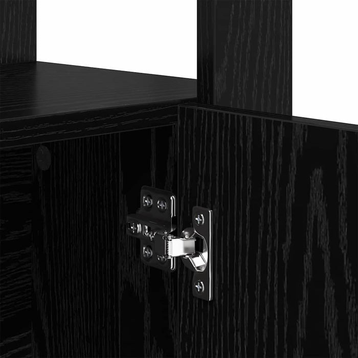 Credenza Rovere nero 30 x 80 x 119.5 cm Legno multistrato 881098