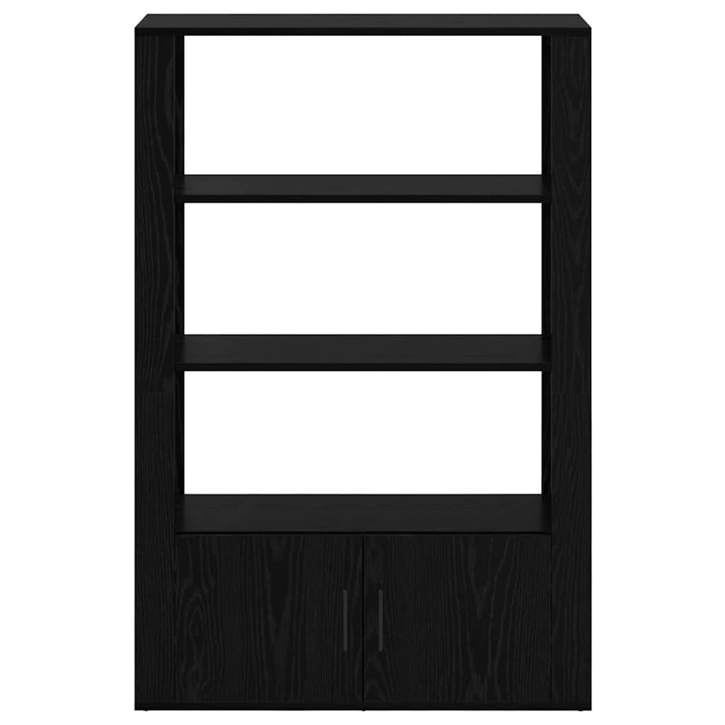 Credenza Rovere nero 30 x 80 x 119.5 cm Legno multistrato 881098